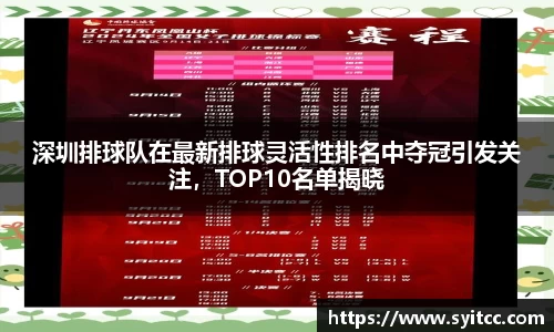 深圳排球队在最新排球灵活性排名中夺冠引发关注，TOP10名单揭晓
